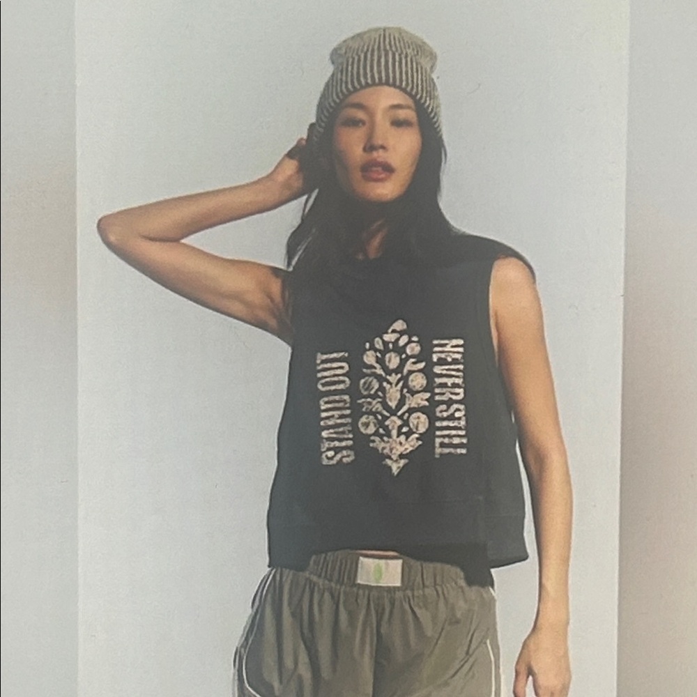 Free People Intercept Tank Logo - Size Large